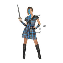 Cargar imagen en el visor de la galería, Disfraz Escocesa William Wallace Mujer Adulto para Carnaval Fiesta Teatro