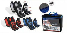 Cargar imagen en el visor de la galería, Funda cobertor Para Asiento de Coche auto Deportiva set 10 pcs rojo gris set 11