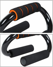 Cargar imagen en el visor de la galería, Manijas Push Up Soportes para Flexiones y Otros Entrenamientos, negro-rojo