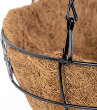 Cargar imagen en el visor de la galería, Macetero Colgante de Coco - Maceta con Cadena y Gancho - Decoración Colgante para Hogar, Terraza,