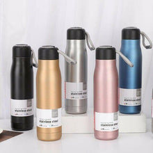 Cargar imagen en el visor de la galería, Vaso termo con aislamiento al vacío de 500 ml botella deportiva moda acero inox