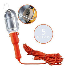 Cargar imagen en el visor de la galería, Lámpara de trabajo portátil con interruptor y cable 5 metros antorcha colgante