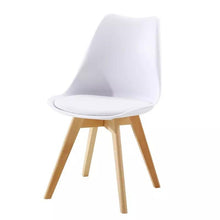 Cargar imagen en el visor de la galería, 4 x Sillas de comedor de plástico Eam de alta calidad, modernas, de lujo, nórdicas, para el hogar,