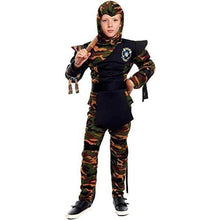 Cargar imagen en el visor de la galería, Disfraz Ninja Comando niño Infantil Fiestas Carnaval Cumpleaños