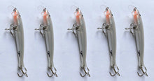 Cargar imagen en el visor de la galería, 2/ 3 / 5 Señuelos Minnow pesca depredadores Aguas Dulces y Saladas Spinning