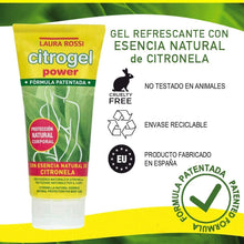 Cargar imagen en el visor de la galería, Citrogel Gel con Esencia Natural de Citronela, Crema Hidratante Corporal 100 ml