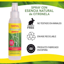 Cargar imagen en el visor de la galería, Spray Citronela Refrescante Corporal Anti-Mosquitos, Repelente de Bicho 100 ml