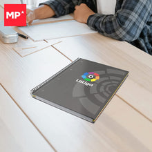 Cargar imagen en el visor de la galería, Cuaderno A4 Espiral con Anillas La Liga apa Extradura y Resistente Cuadriculado 4x4 120 Hojas Microperforadas Uso Escolar para Estudiantes