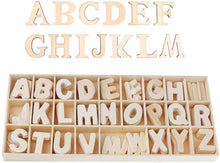 Cargar imagen en el visor de la galería, Letras de madera natural mini del 0 al 9 - 50 unidades papelería manualidades DI
