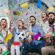 Cargar imagen en el visor de la galería, Cañón de Confeti Tubo Confetti para Fiesta Celebraciones Multicolor Metal Metalico 27 - 77 cm