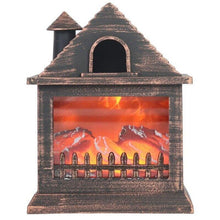 Cargar imagen en el visor de la galería, Lámpara Chimenea artificial con luz led para decoración hogar casa interior navidad
