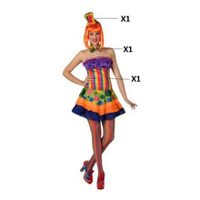 Cargar imagen en el visor de la galería, Disfraz Payasa / Circo Mujer Adulto para Carnaval Fiesta Teatro