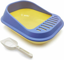 Cargar imagen en el visor de la galería, Bandeja Sanitaria Plástica Gatos con Pala Aseo Arenero Abierto para Mascotas