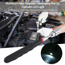 Cargar imagen en el visor de la galería, Recogedor magnético telescópico, imán telescópico con luz para recoger tuercas