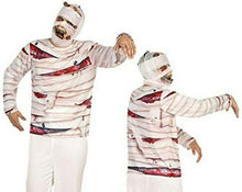 Cargar imagen en el visor de la galería, DISFRAZ CAMISETA MOMIA ADULTO PARA HALLOWEEN CARNAVAL TEATRO