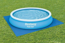Cargar imagen en el visor de la galería, Tapiz de Suelo Protector para Piscina Bestway – PVC Resistente Azul