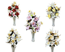 Cargar imagen en el visor de la galería, Ramo de Flores secas Artificiales Cementerio Mesa Decoración Boda hogar regalo