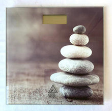 Cargar imagen en el visor de la galería, Bascula de Baño 180Kg Digital Peso Vidrio Cristal ESTAMPADA, Blanza Electrica