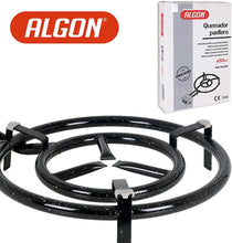 Cargar imagen en el visor de la galería, Quemador paellero a gas butano/propano metálico y esmaltado con reguladores gas