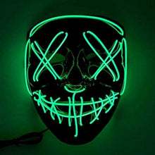 Cargar imagen en el visor de la galería, Máscara Asesino Purgador Luz LED Máscara Luminosa Carnaval Halloween Accesorios