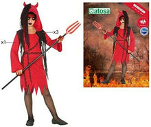 Cargar imagen en el visor de la galería, Disfraz Demonio para Niña Infantil 10-12 años