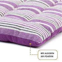 Cargar imagen en el visor de la galería, Cojín Acolchado para Silla en Algodón y Poliéster 37 x 37 cm - Decoración Hogar - Ideal para Sillas