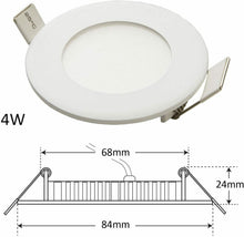 Cargar imagen en el visor de la galería, Panel LED ultrafino redondo, foco 4,6, 9,12,15,18,20 W -3000K, 6500K