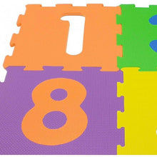 Cargar imagen en el visor de la galería, Baldosa Alfombra puzzle goma eva infantil de números con 10 piezas de 30x30 cm