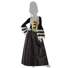 Cargar imagen en el visor de la galería, Disfraz Cortesana Nagro Mujer Adulto para Carnaval Fiesta Teatro