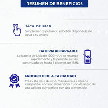 Cargar imagen en el visor de la galería, Dispensador Agua para Garrafas con Adaptador Automático Portátil fría y Caliente