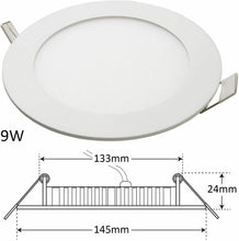 Cargar imagen en el visor de la galería, Panel LED ultrafino redondo, foco 4,6, 9,12,15,18,20 W -3000K, 6500K