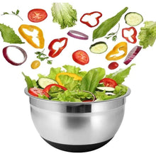 Cargar imagen en el visor de la galería, Bowl Mezclador De Acero Inoxidable Cocina Con Medidor ensaladera 17 cm cooker