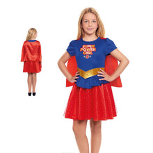 Cargar imagen en el visor de la galería, Disfraz Heroína Super Girl Superhéroe Niña Infantil para Carnaval Fiesta
