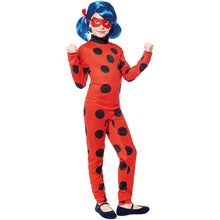 Cargar imagen en el visor de la galería, Disfraz Heroína Super Bug Lunares Mariquita Niña Infantil Para Carnaval Fiesta