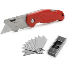 Cargar imagen en el visor de la galería, Cuchillo utilidad plegable mecanismo hoja cambio rápido mango de aleación cuter