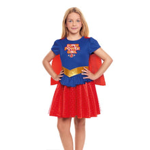 Cargar imagen en el visor de la galería, Disfraz Heroína Super Girl Superhéroe Niña Infantil para Carnaval Fiesta