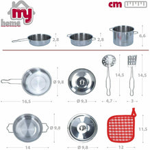 Cargar imagen en el visor de la galería, Utensilios de cocina de juguete en metal My Home