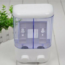 Cargar imagen en el visor de la galería, Dispensador Jabón Doble de manos Para Baño 2 En 1 Liquido Shampoo autoadhesivo
