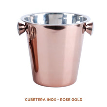 Cargar imagen en el visor de la galería, Cubitera de Champán Vino Acero Inoxidable Con Asas ø21.5 x H21CM, Champanera