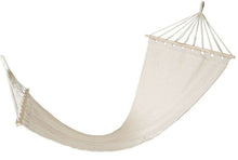Cargar imagen en el visor de la galería, Hamaca lona con barras de madera 200X80CM Portátil para Viajes, Playa, Patio ...