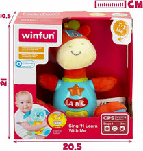 Cargar imagen en el visor de la galería, Peluche Jirafa para bebés que habla y luces de colores, Idioma: Español