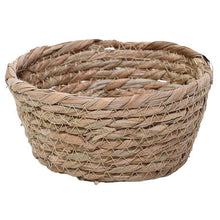 Cargar imagen en el visor de la galería, Cesta cuerda para almacenaje hecha de fibra con acabado color natural ø16x9 cm