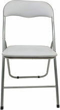 Cargar imagen en el visor de la galería, SILLA PLEGABLE ACOLCHADA COLOR BLANCO