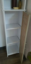 Cargar imagen en el visor de la galería, Mueble de baño Columna Armario Alto 1 Estante + 1 Puerta + 1 Estante en el Interior Stockholm