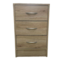 Cargar imagen en el visor de la galería, Mueble Mesita de Noche Armario de 3 cajones CÓMODA MDF 40 mm Habitacion dormitorio 38x34x60 cm