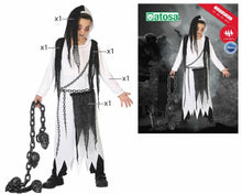 Cargar imagen en el visor de la galería, Disfraz fantasma niño infantil blanco Para Halloween Carnaval Teatro