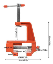 Cargar imagen en el visor de la galería, Mini mordaza de mesa giratoria ajustable Abrazadera de mesa para banco trabajo
