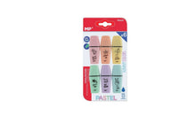 Cargar imagen en el visor de la galería, Subrayadores Pastel y Fluorescentes Mini, Punta Biselada - Estuche 12 Marcadores