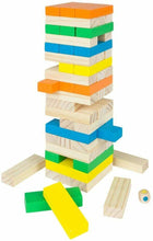 Cargar imagen en el visor de la galería, Torre Blocs Madera 58 Piezas Con 36 Meses 8x8x28,5cm