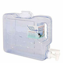 Cargar imagen en el visor de la galería, Dispensador de agua con grifo de plástico PETG para frigorífico. Depósito para bebidas rellenable ideal para oficina, acampada, zumos y cócteles